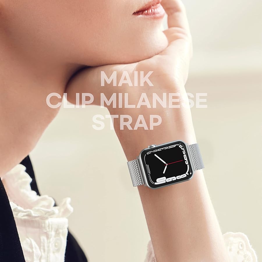 【色:ブラック_サイズ:45/44/42mm】miak CLIP MESH BA Amazon.co.jp: miak CLIP MESH BAND for Apple Watch 45mm/44mm